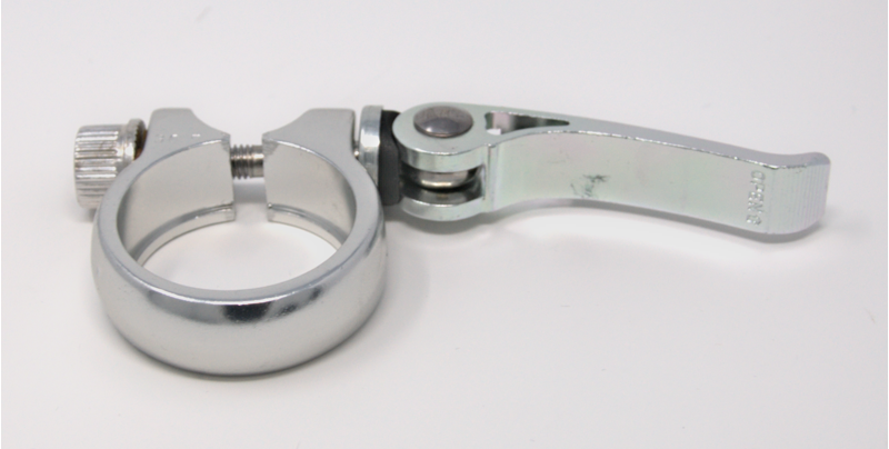 Quick Release 36.5mm Seat Clamp Alloy Silver-2